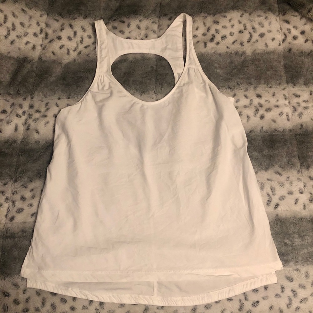 White Lululemon tank